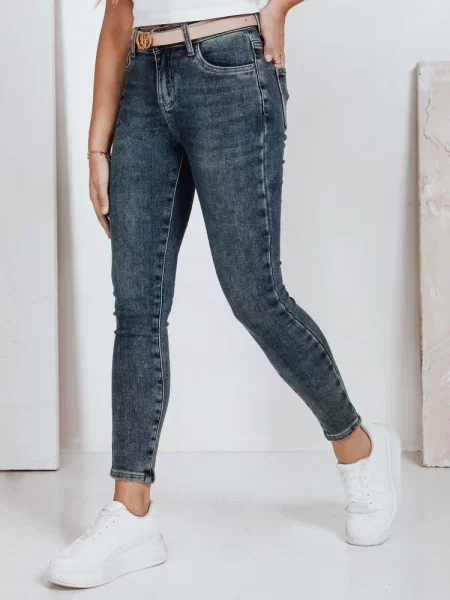 Jeansy skinny Dstreet niebieskie