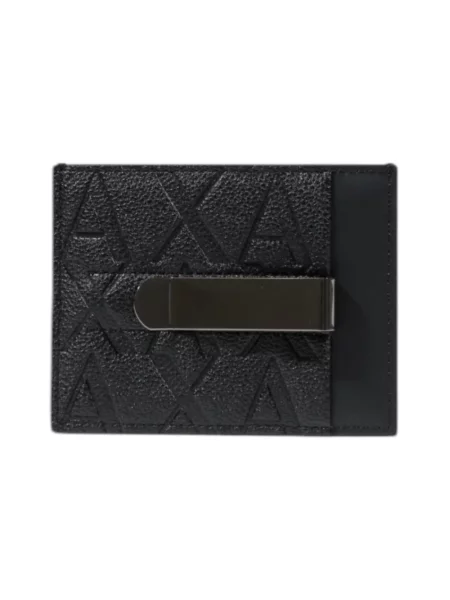 Portfel Armani Exchange z ukrytymi kieszeniami czarny