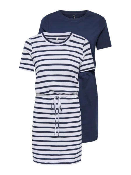 ONLY Obleka ONLHAPPY marine bela