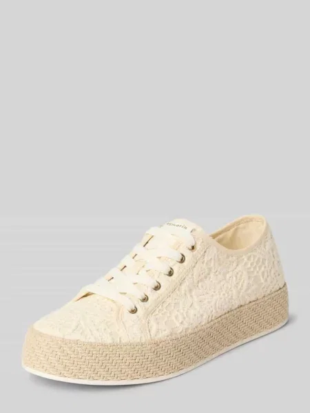 Sneakersy sznurowane Tamaris białe