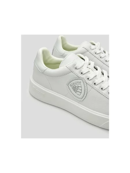 Sneakersy Blauer z logo białe
