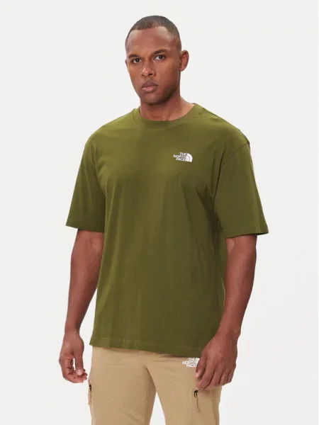 The North Face Marškinėliai Simple Dome Oversize žalia