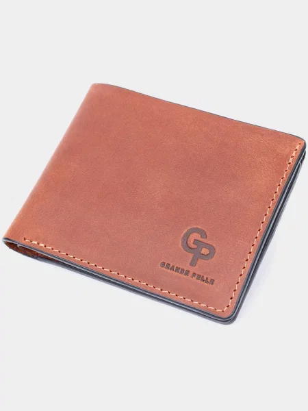 Кожаный кошелек Grande Pelle коричневый