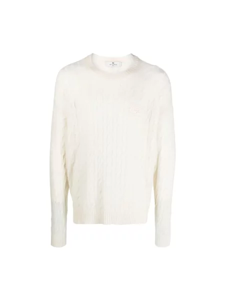 Sweter Etro wełniany biały