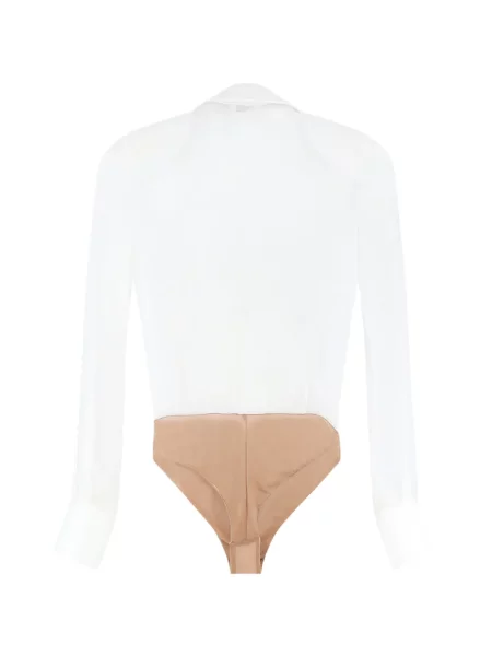 Lung body Elisabetta Franchi plic alb