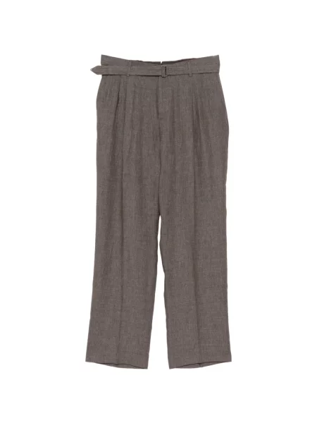 Pantaloni Canali de in plisate maro