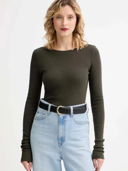 Блуза с дълги ръкави MUUV. MUUV. x Answear зелено