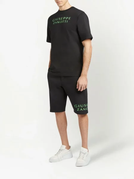 Raštuotos šortai Giuseppe Zanotti juoda