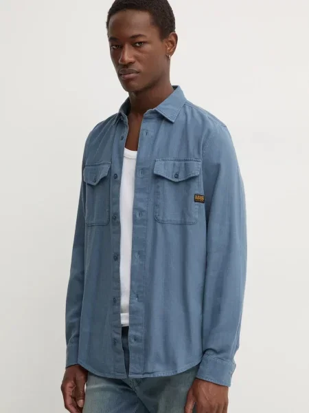 G-Star πουκάμισο ανδρικό Marine Slim μπλε