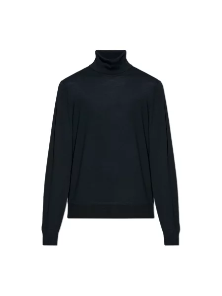 Sweter z golfem Tom Ford wełniany do golfa czarny