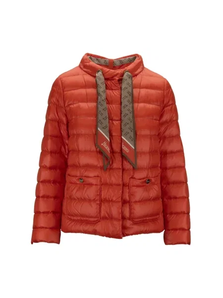 Kurtka puchowa Herno pomarańczowa