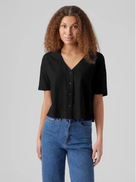 Vero Moda Блузка Jesmilo чорний
