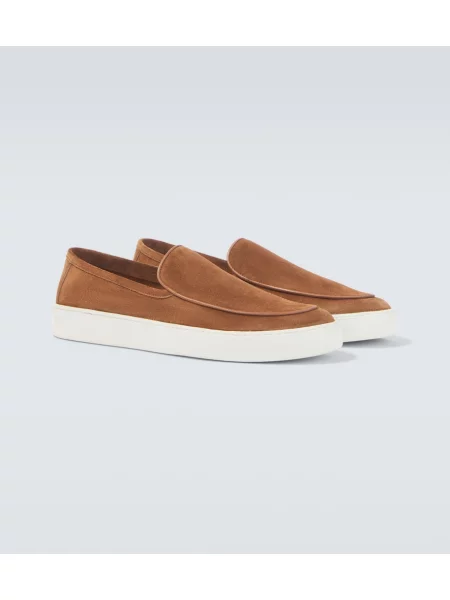 Pantofi loafer Frescobol Carioca din piele de căprioară maro