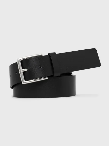 BOSS curea de piele barbati negru