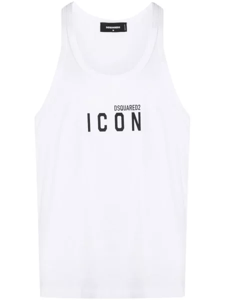 Cămașă Dsquared2 cu imagine alb