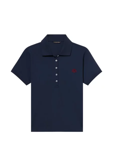 Tricou polo Brooks Brothers cu broderie albastru