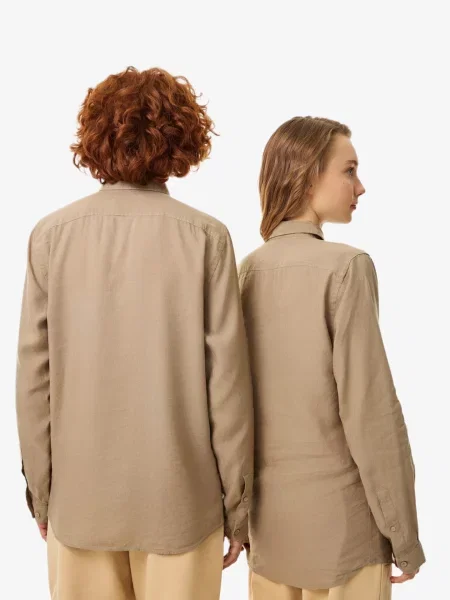 Рубашка Lacoste бежевая