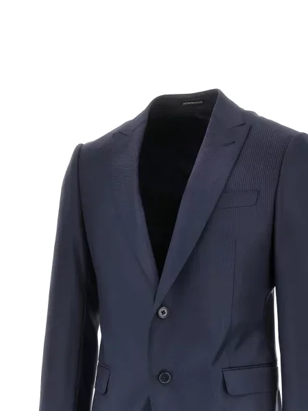 Costum Emporio Armani de lână albastru