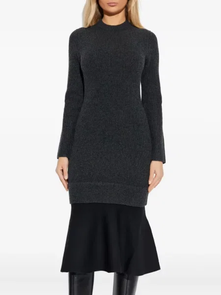 Kostiumas briaunotas maxi suknele Alexander Wang iki kelių pilka