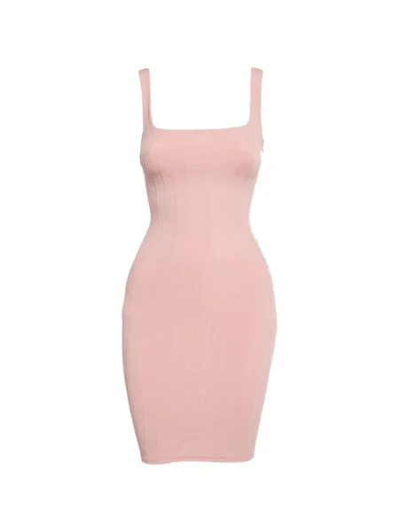 Pletena odgovarati haljina Hunza G ružičasta