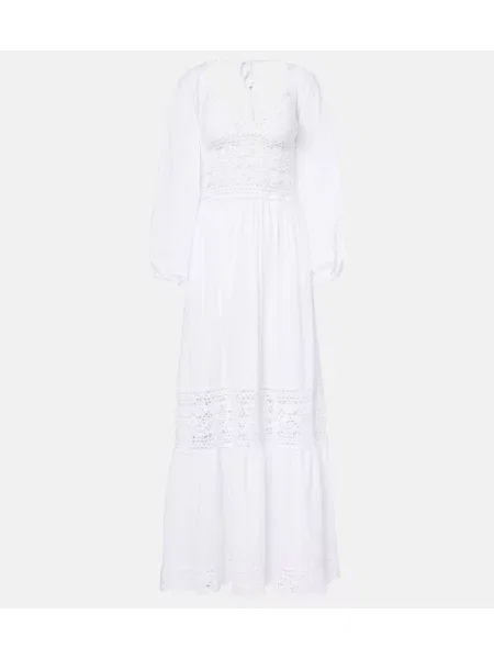 Rochie Anna Kosturova din poplin de costum alb