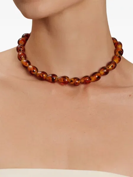 Vėrinys Nialaya Jewelry su gintaru ruda