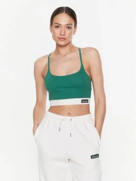 Спортен сутиен Ellesse с изчистен дизайн зелено