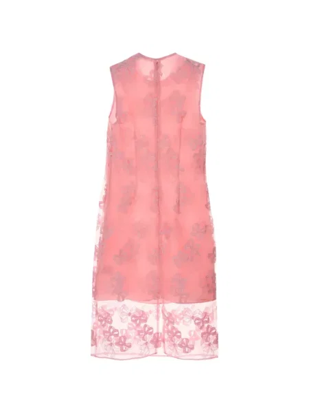 Rochie midi Cecilie Bahnsen cu funde roz