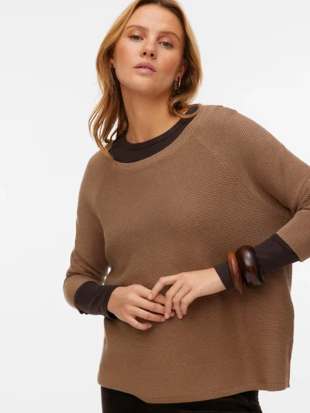 VERO MODA Pulover VMNEW NORA' maro