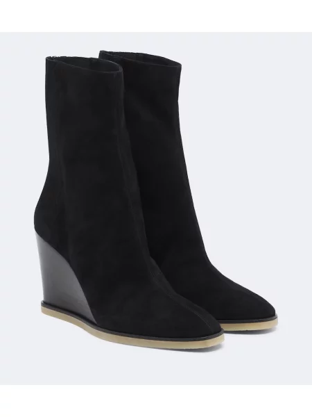 Členkové čižmy Aquazzura čierna