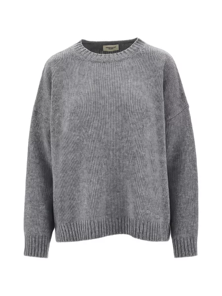 Pulover Weekend Max Mara cu decolteu rotund gri