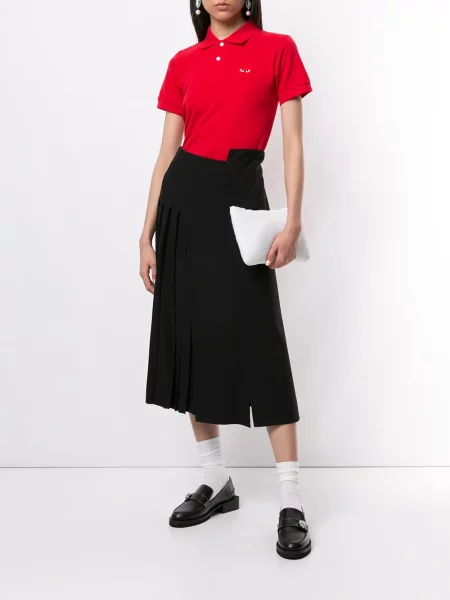 Polo marškinėliai Comme Des Garçons Play raudona