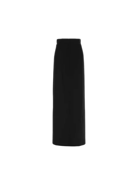 Spódnica maxi Maison Margiela wełniana czarna