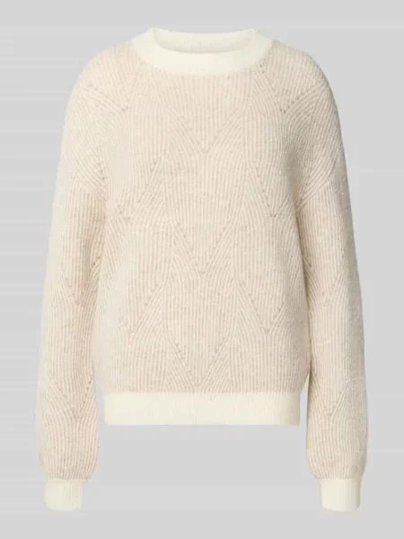 Sweter z dzianiny z mieszanki wełny z alpaki z okrągłym dekoltem Fynch-hatton