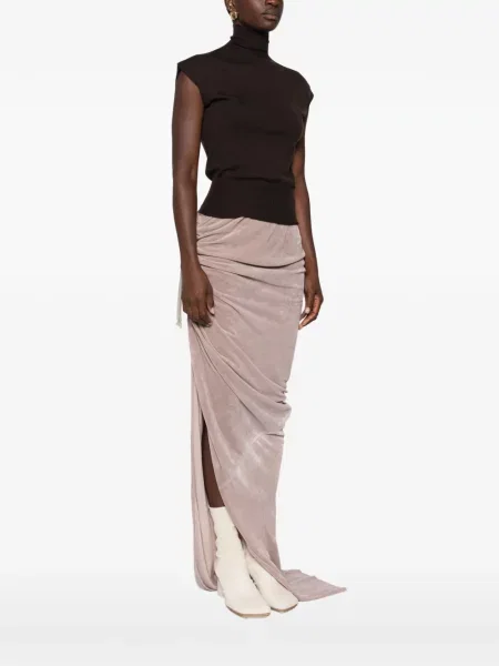 Top Rick Owens fără mâneci maro