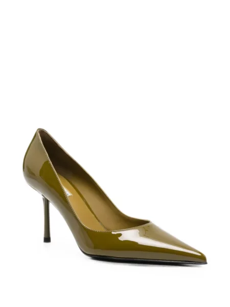 Pantofi cu toc Le Silla din piele verde