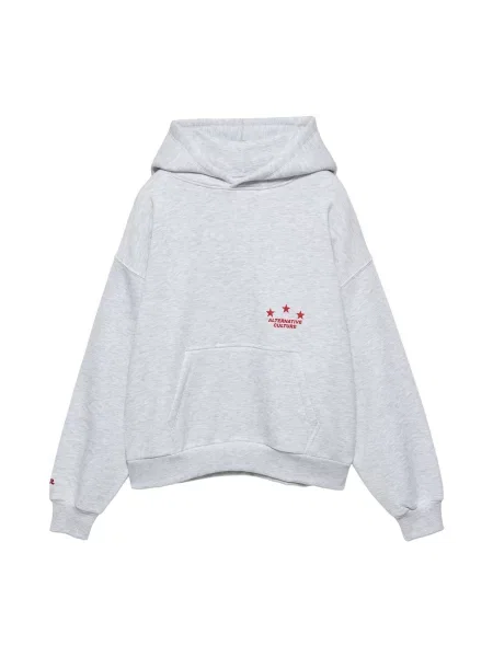 Pull&Bear Mikina PACIFIC 9 / červená šedá