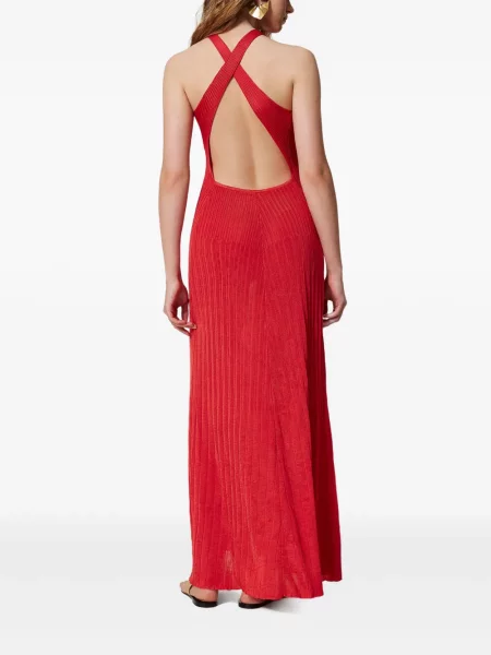 Rochie Twinset tricotate de costum roșu