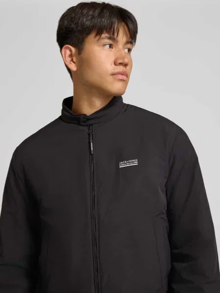 Bomberka o kroju regular fit z logo model BROOKLYN' Jack & Jones czarny
