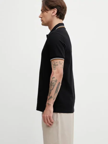 Tricou FRED PERRY Twin Tipped Fred Perry Shirt Black L negru