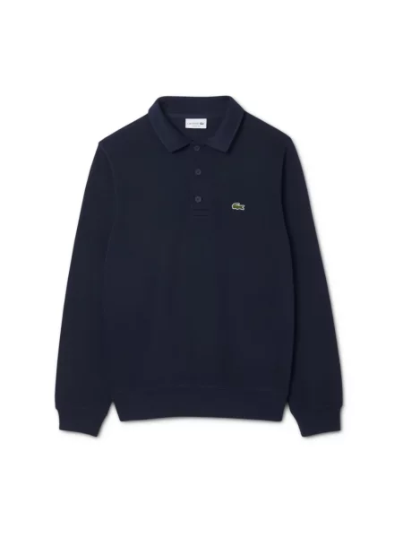 Bluza o kroju regular fit z czystej bawełny Lacoste granatowa
