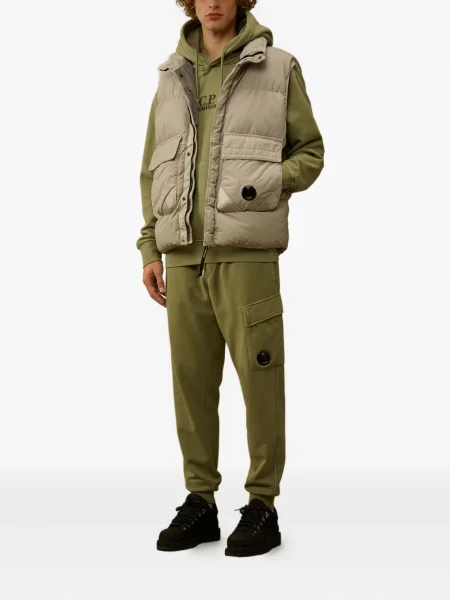 Hanorac cu glugă C.p. Company cu broderie verde