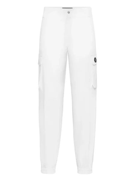Pantaloni cargo Philipp Plein alb