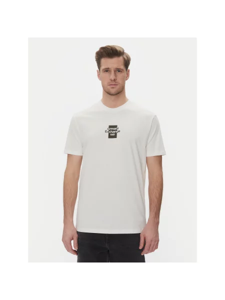 Armani Exchange T-Shirt Regular Fit λευκό