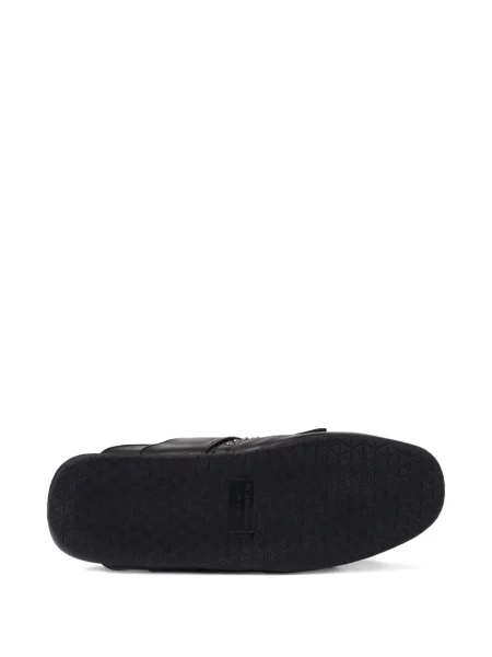 Papuci tip mules Scarosso cu franjuri negru