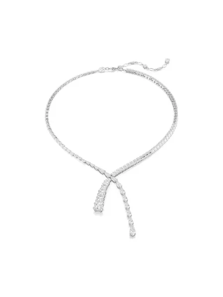 Naszyjnik Swarovski szary