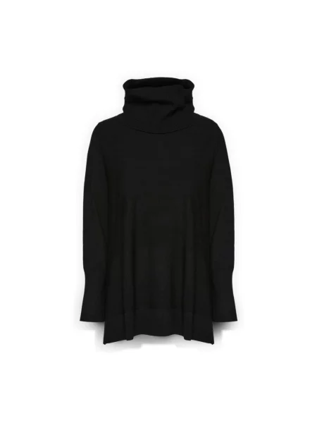 Sweter z golfem Elena Miro' czarny