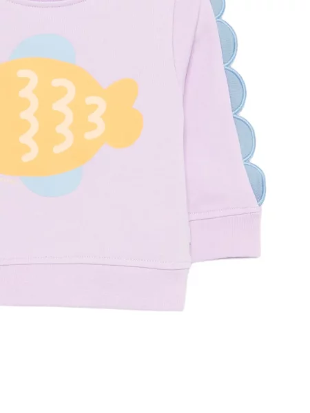 Bluza dziecięca Stella Mccartney fioletowa