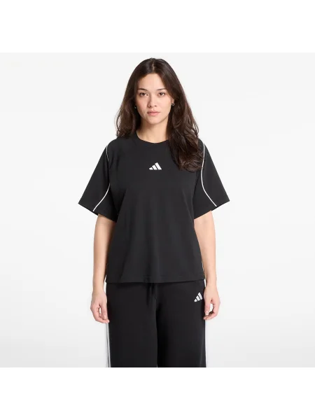 Тениска adidas Stadium с апликация черно