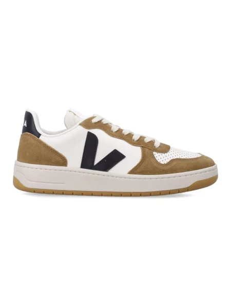 Sneakersy Veja V-10 skórzane brązowe